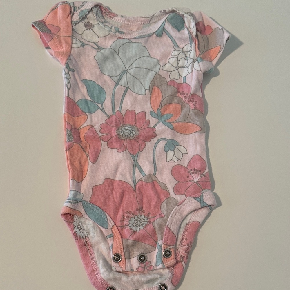 Floral Print Kids Onesie newborn